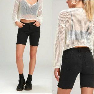 Free People Avery Bermuda Jean Shorts. 24